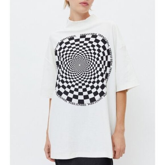 UO New Wave Mock Neck Tee NWT M - Picture 1 of 6